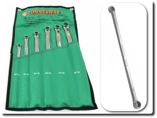Jonnesway 6Pcs Extra-Long Double Ring Wrench Set W61106S - Click Image to Close